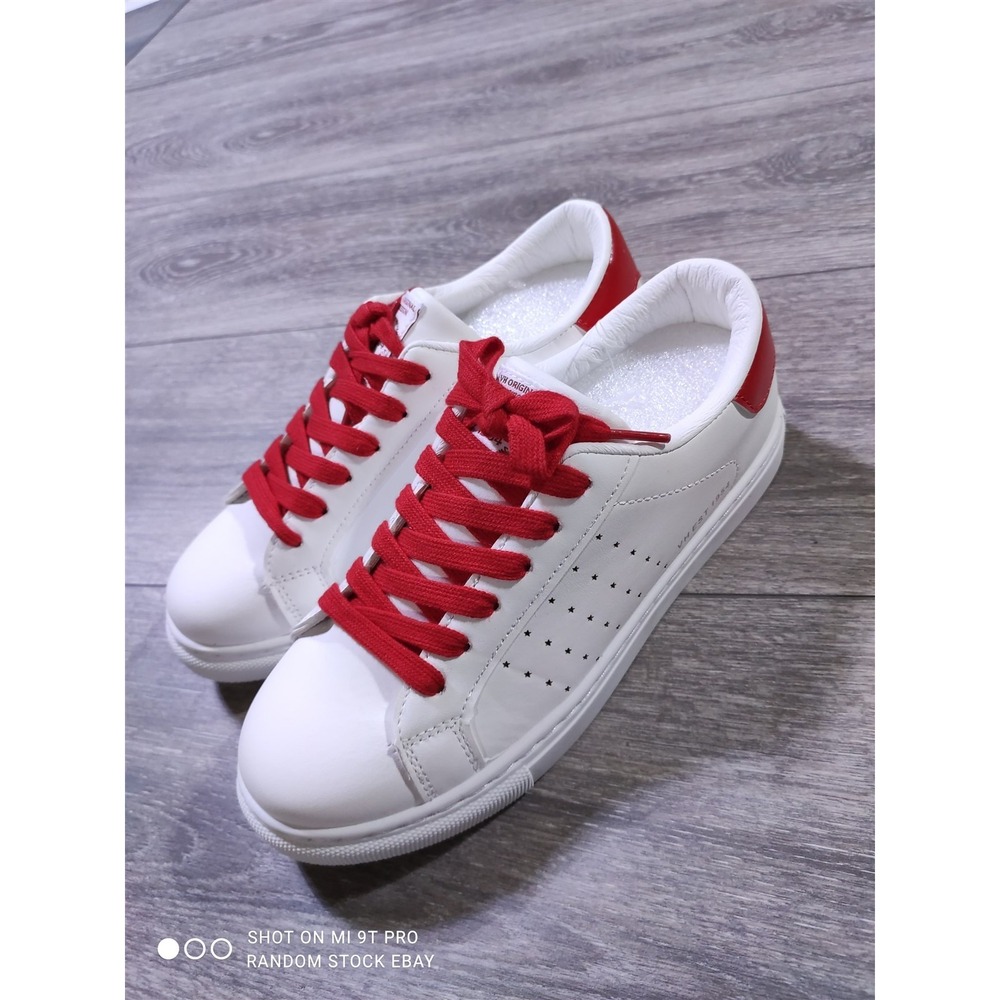 Vintage Havana Sneakers Adult Size 7 White Red Gail Womens